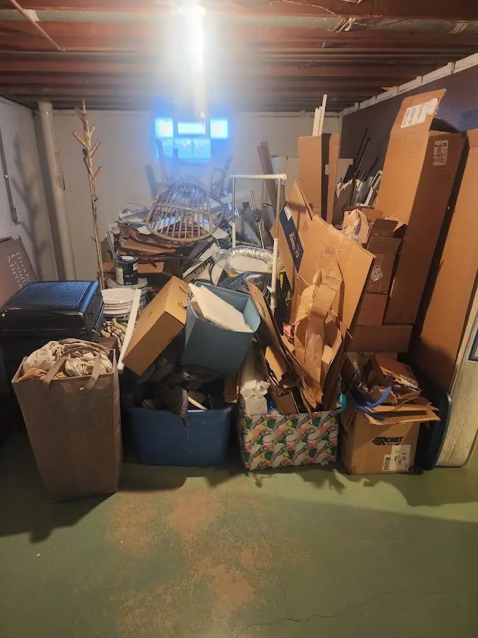 Roll-off dumpster container at job site for Yard Waste Dumpster Rental in Etowah